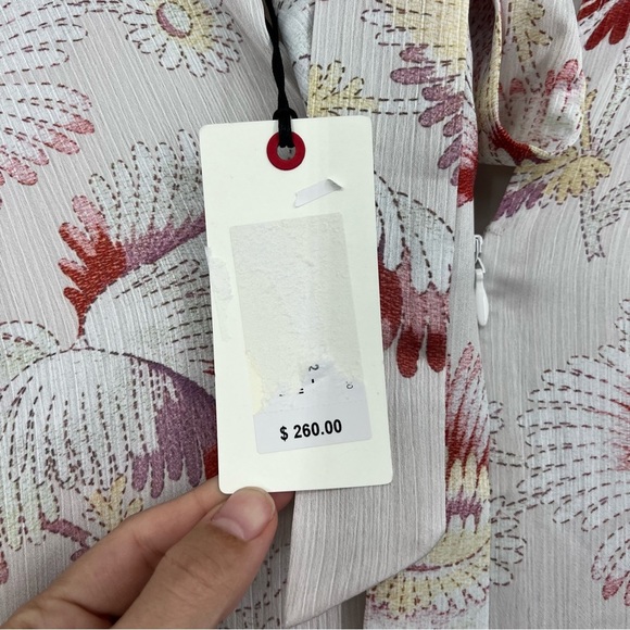 Ted Baker Dinnaa Floral Print Mini Dress Ivory 2 - Picture 10 of 10